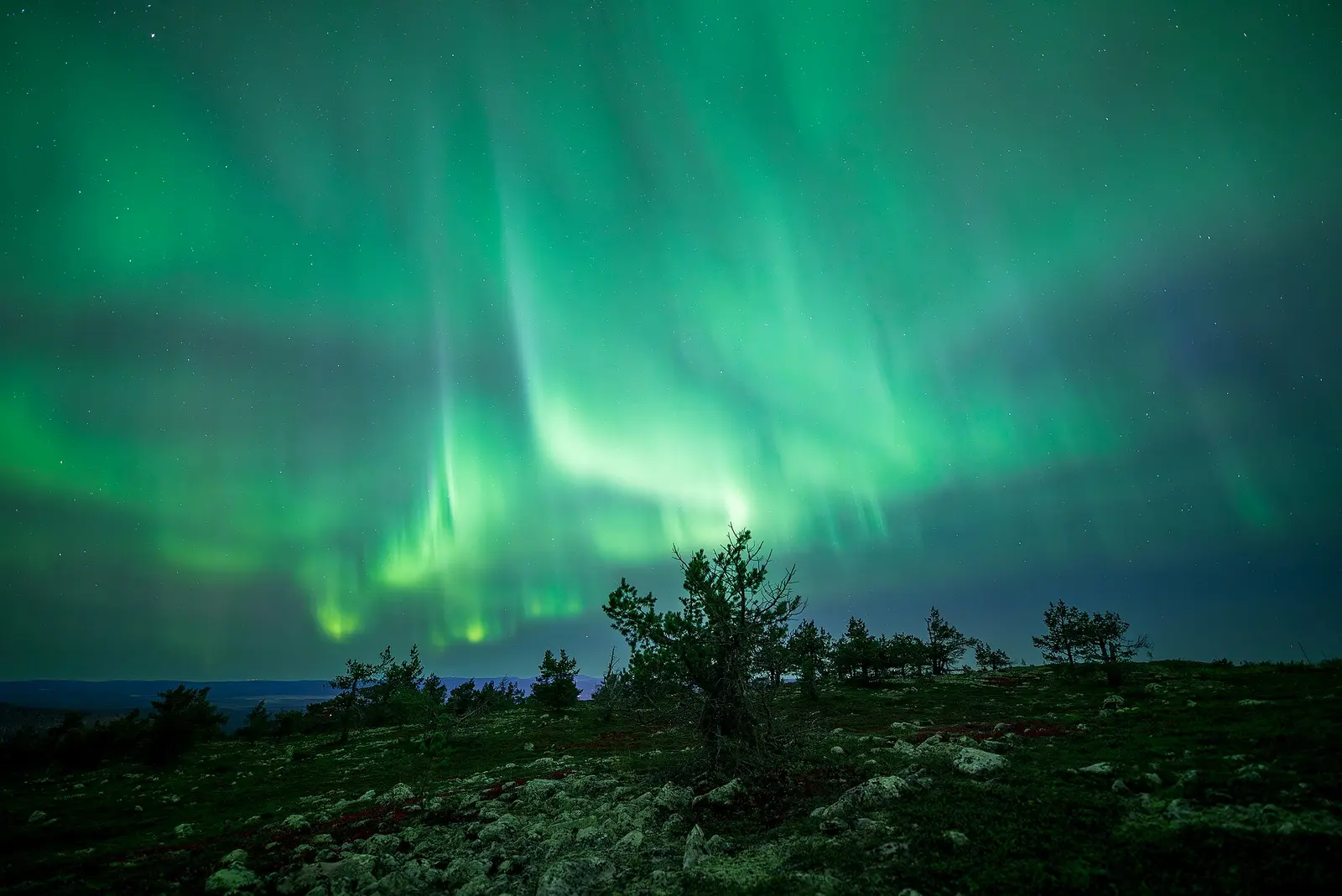 Aurora over Levi