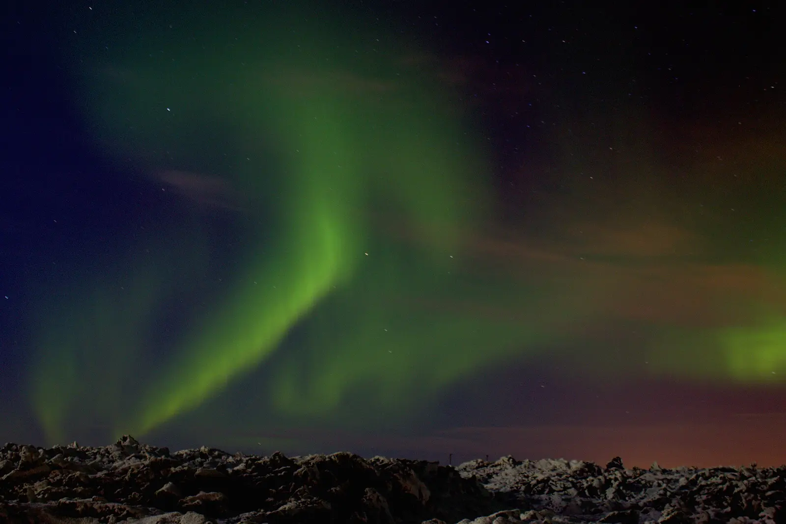 Aurora over Reykjavík