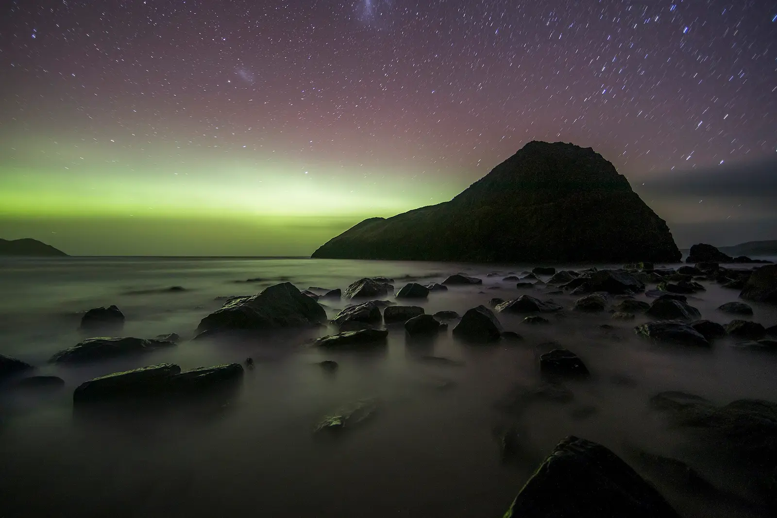 Aurora over Southport / Cockle Creek